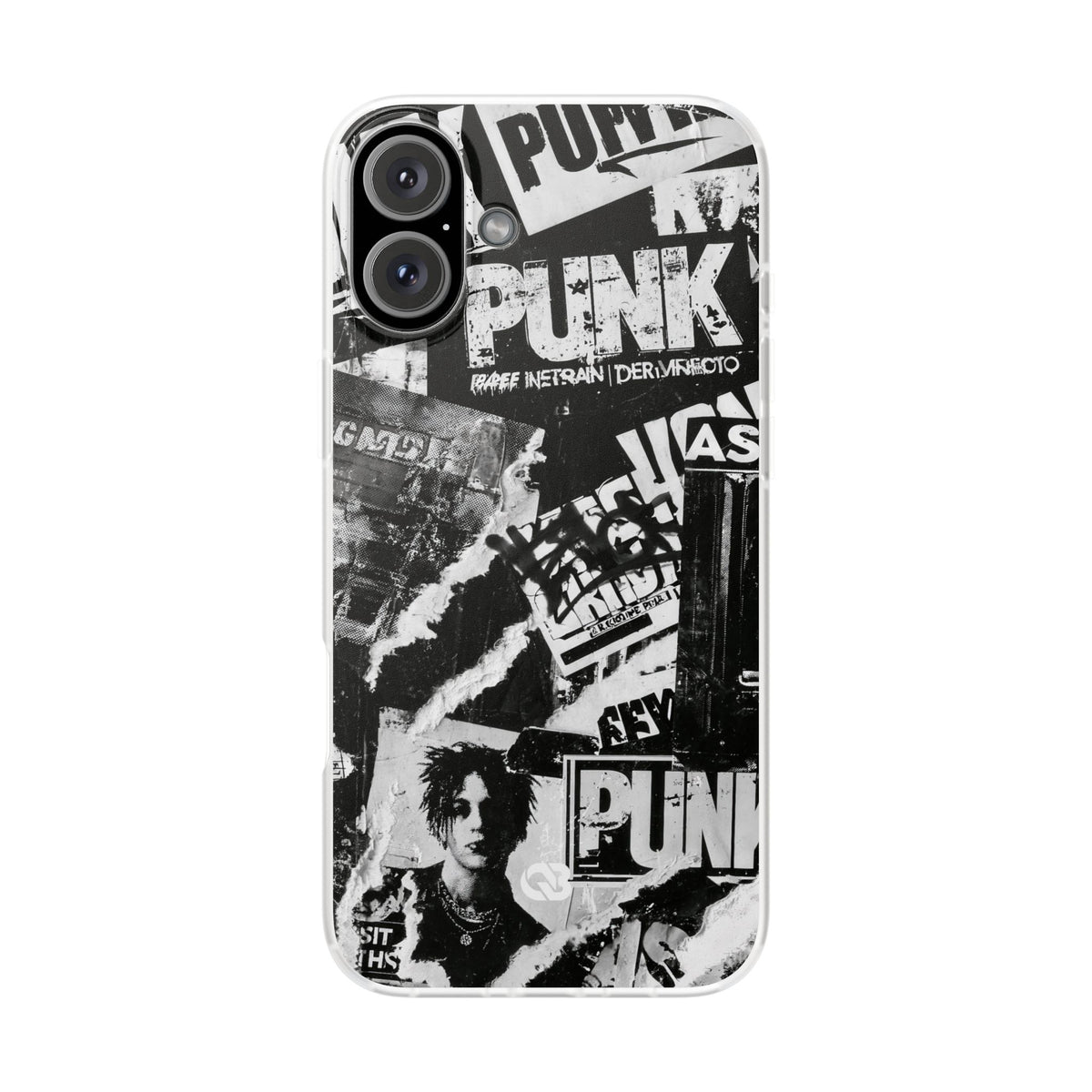 Underground Punk Collage · Lite Phone Case for iPhone ·  Black