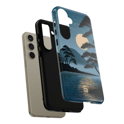 Blue Tough Phone Case for Samsung - Midnight Kyoto Pine