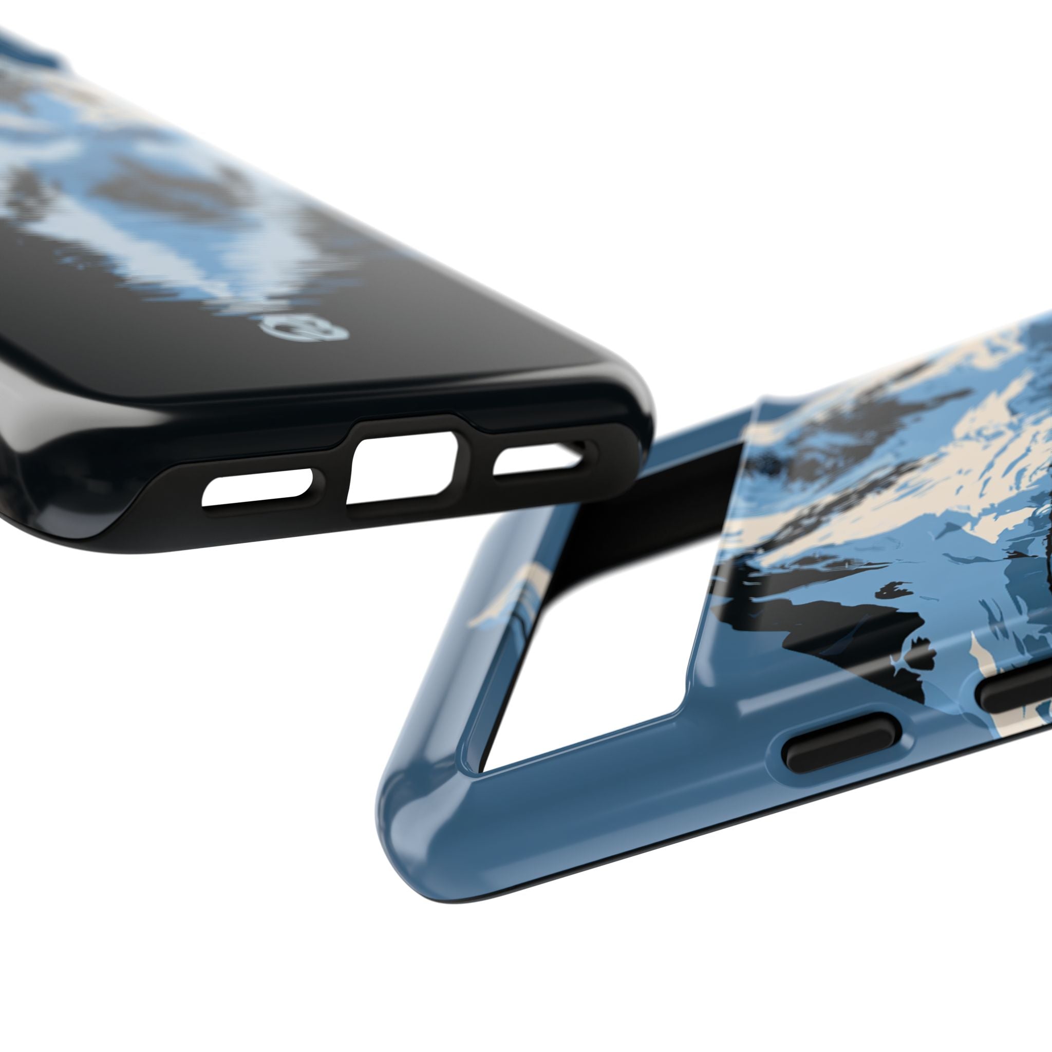 Blue Tough Phone Case for Google Pixel - Arctic Summit Mirror