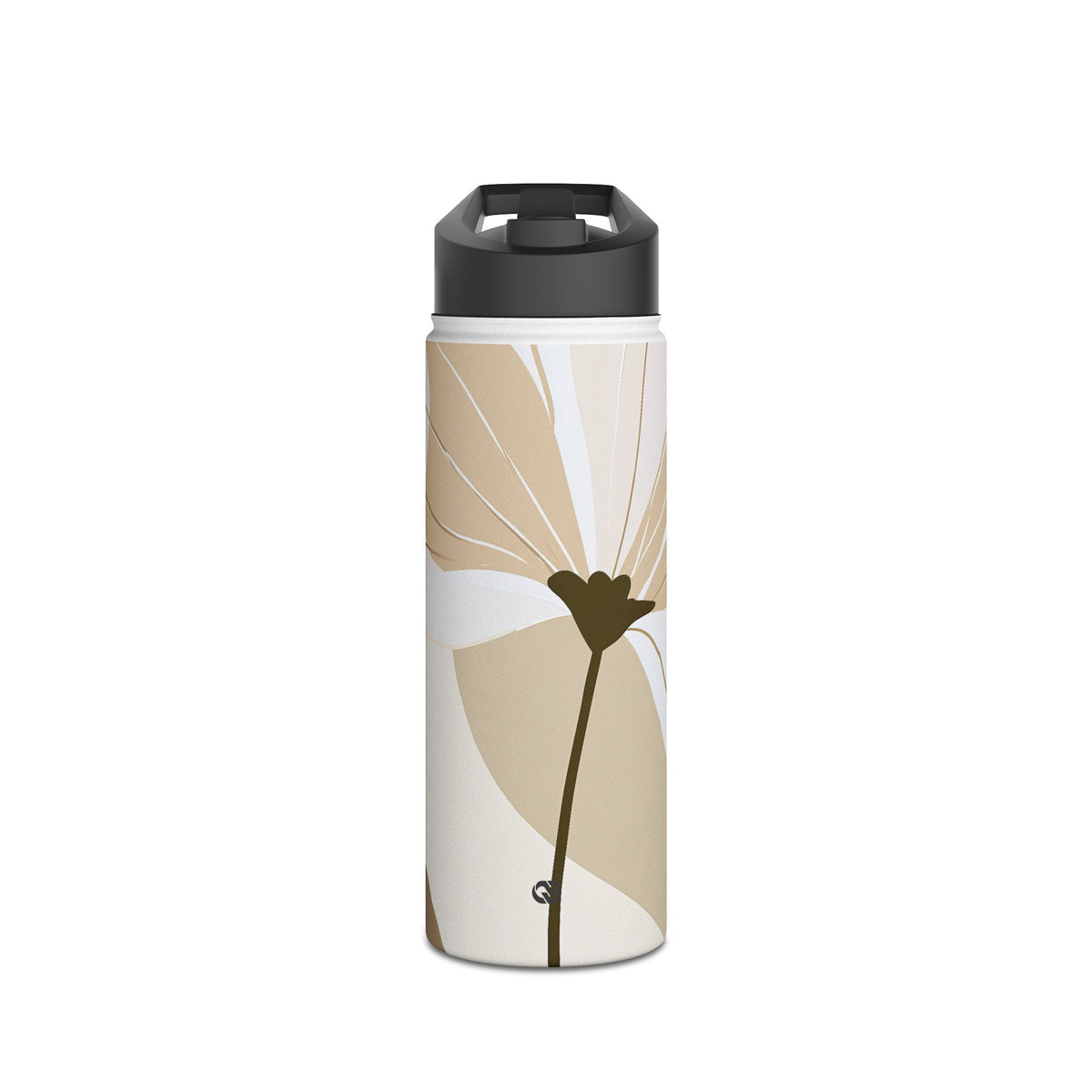 Soft Petal Bloom · Insulated Water Bottle · Beige