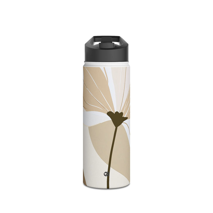 Soft Petal Bloom · Insulated Water Bottle · Beige