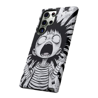 Chaotic Monochrome Scream · Tough Handyhülle für Samsung
