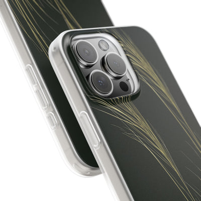 Green Lite Phone Case for iPhone - Midnight Gilded Grass