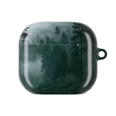 Misty Pine Reflections · Hard Case for AirPods & AirPods Pro · Green