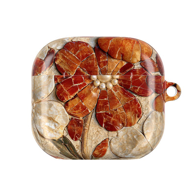 Carnelian Pearl Bloom · Hard Case for AirPods & AirPods Pro · Orange