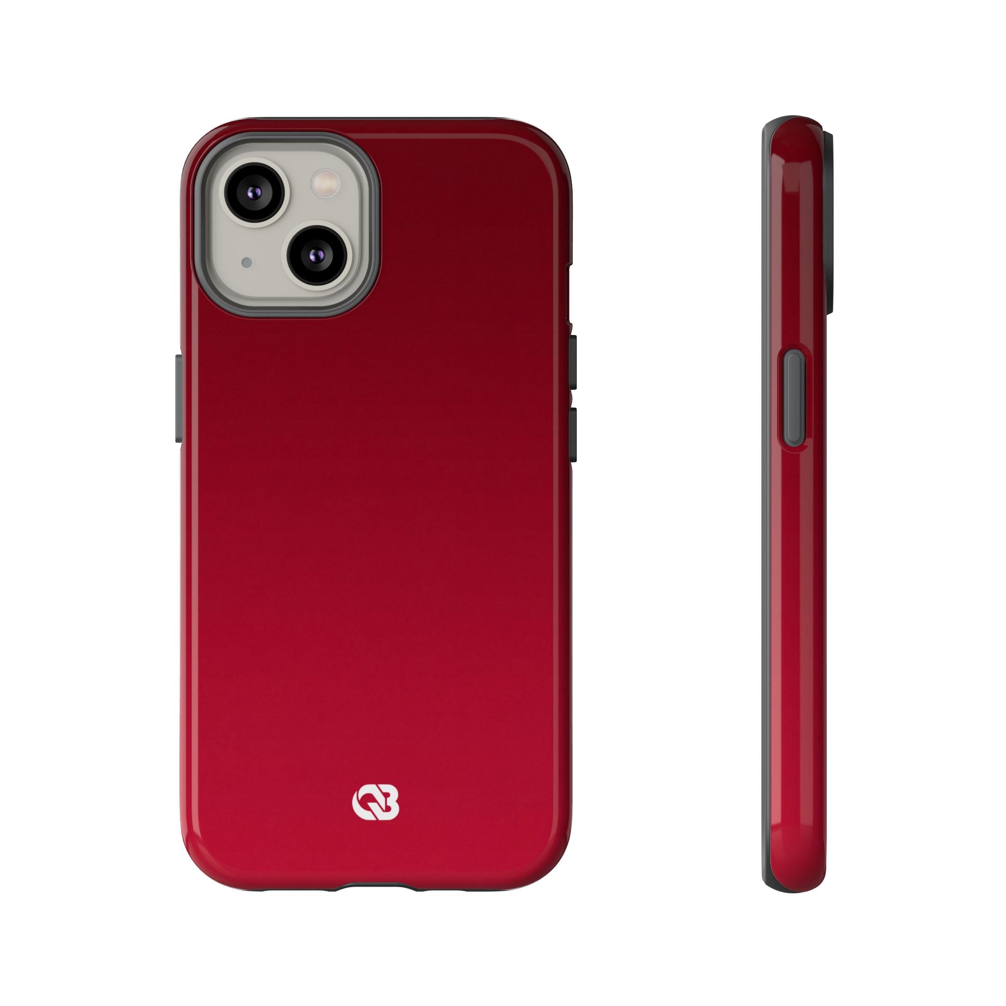 Red Tough Phone Case for iPhone - Crimson Velvet Fade