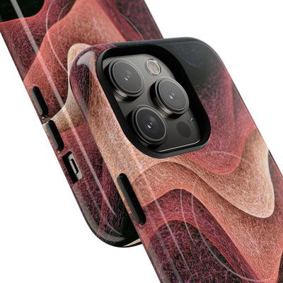 Rose Contour Waves · Tough 2.0 Magnetic Phone Case for iPhone · Pink