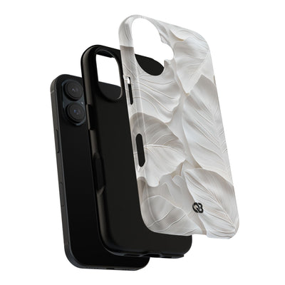 Sculpted Ivory Leaves · Tough Coque de téléphone pour iPhone