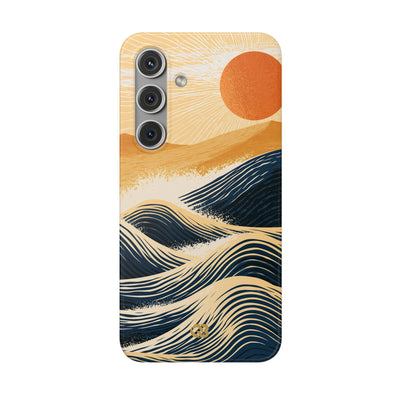 Blue Lite Phone Case for Samsung - Kyoto Cresting Tide