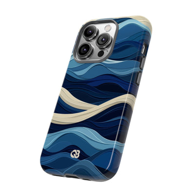 Cobalt Coast Layers · Tough Phone Case for iPhone