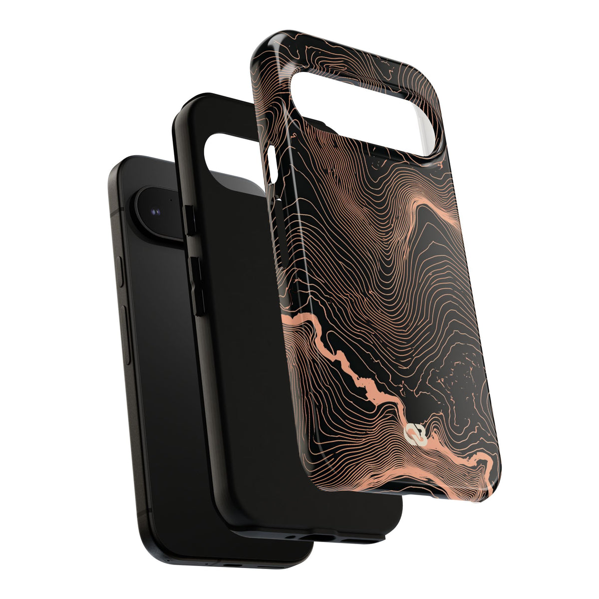 Mesa Elevation Contour · Tough Phone Case for Pixel ·  Black