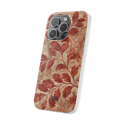 Terracotta Botanical Fresco · Lite Phone Case for iPhone ·  Red