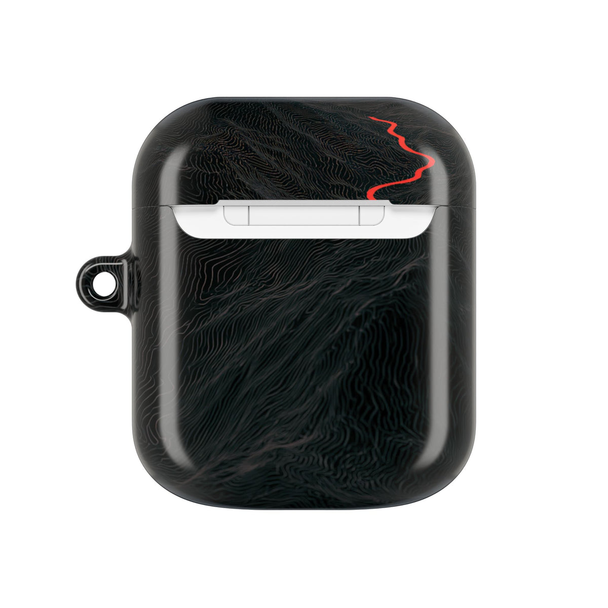 Crimson Ridge Pass · Hard Case for AirPods & AirPods Pro · Black