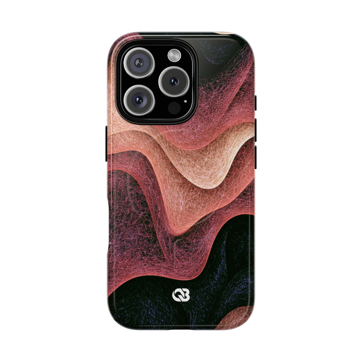 Rose Contour Waves · Tough 2.0 Magnetic Phone Case for iPhone · Pink