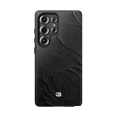 Obsidian Stucco Relief · Tough Phone Case for Samsung · Black