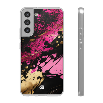 Magenta Liquid Gold · Soft Handyhülle für Samsung