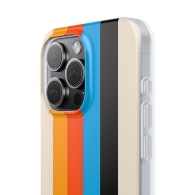 Retro Racing Stripes · Soft Phone Case for iPhone