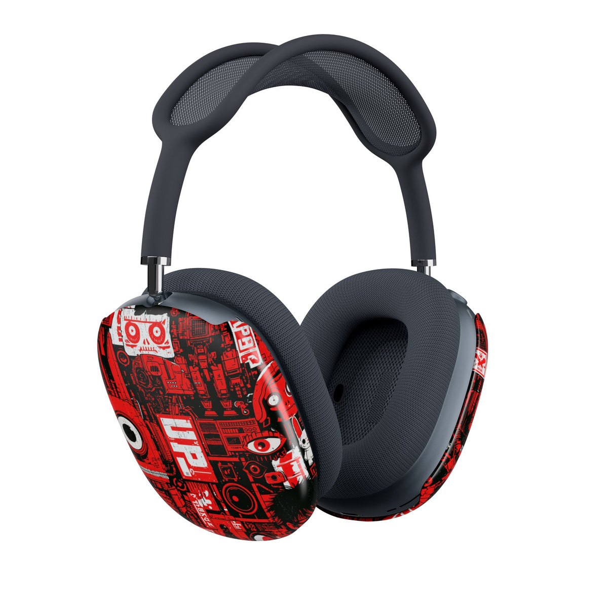 Neo Mecha Collage · Hard Case for AirPods Max · Red