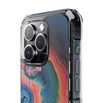 Luminous Resonance · Clear Impact Magnetic Phone Case for iPhone · Blue