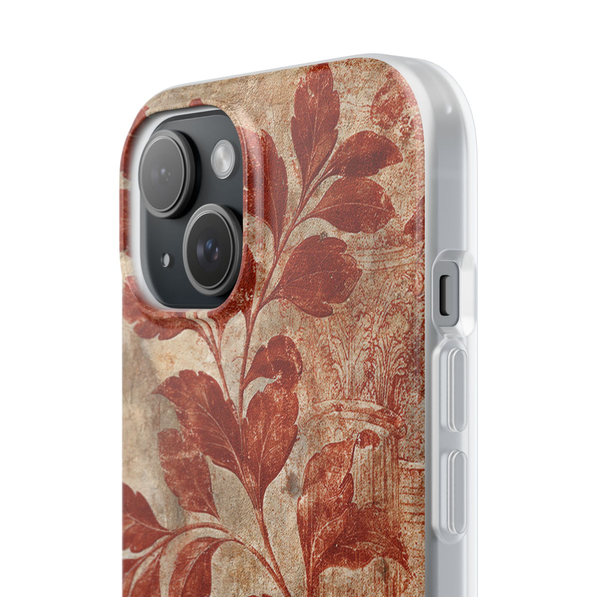 Terracotta Botanical Fresco · Lite Phone Case for iPhone ·  Red