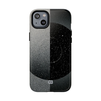 Black Tough 2.0 Magsafe Phone Case for iPhone - Lunar Static Orbit