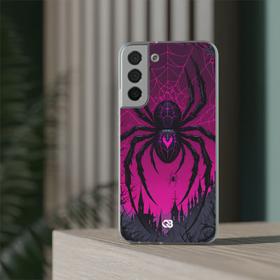 Obsidian Neon Widow · Soft Custodia per Samsung