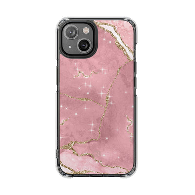 Rose Sparkle Marble · Impact Coque de téléphone pour iPhone · Magsafe
