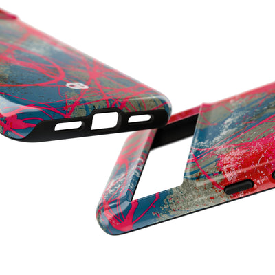 Neon Static Drip · Tough Phone Case for Pixel ·  Pink