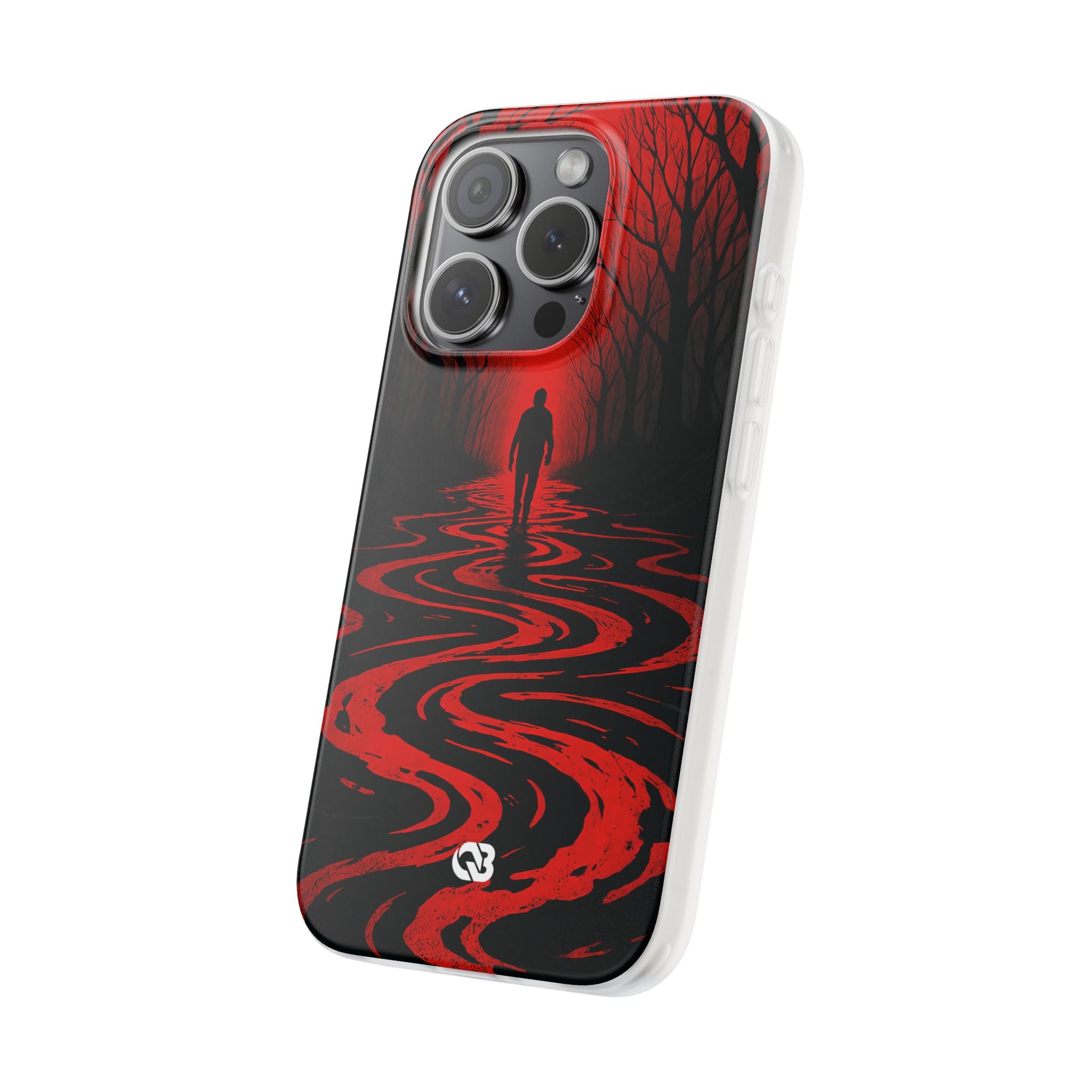 Crimson Shadow Path · Soft Phone Case for iPhone