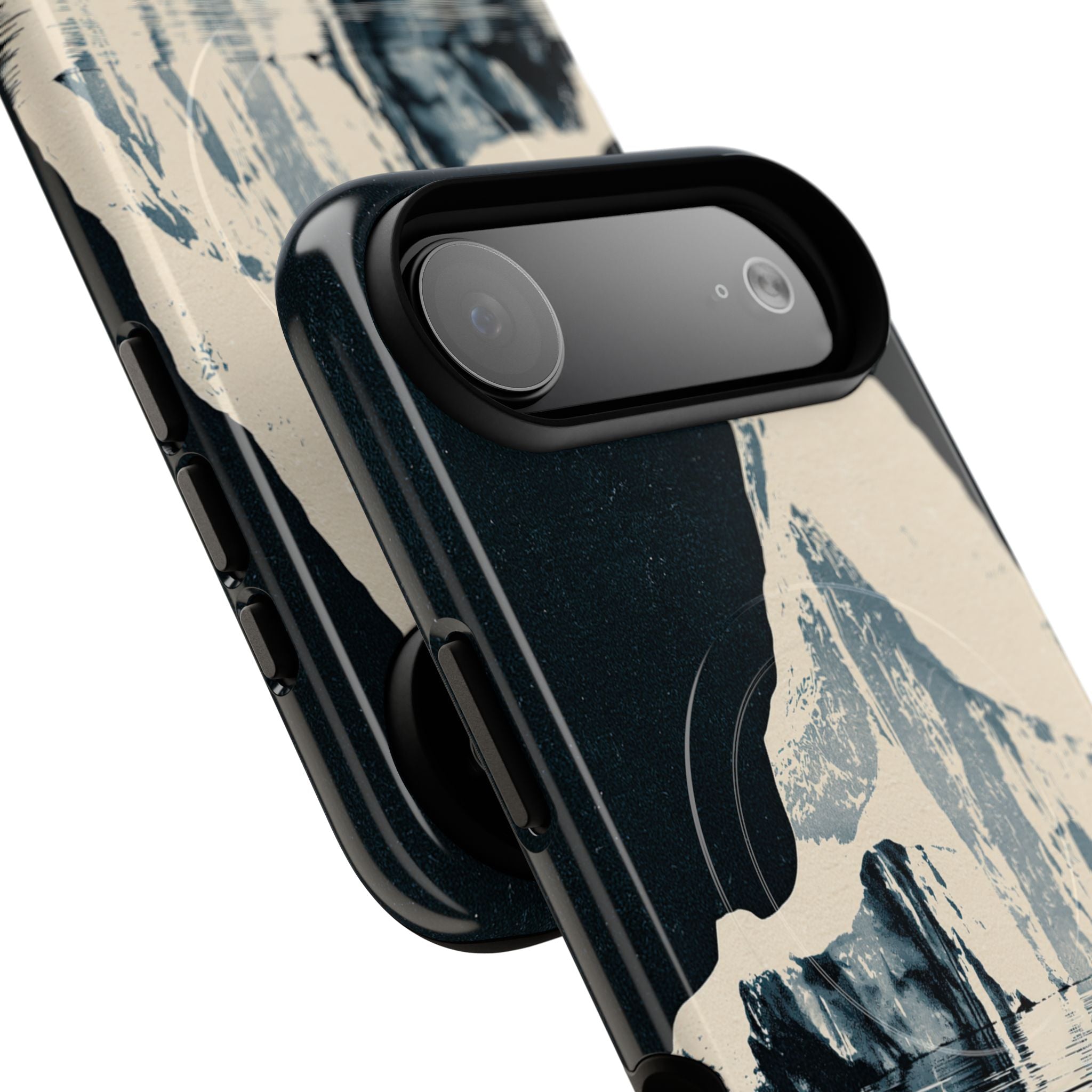 Blue Tough 2.0 Magsafe Phone Case for iPhone - Frozen Navy Monolith