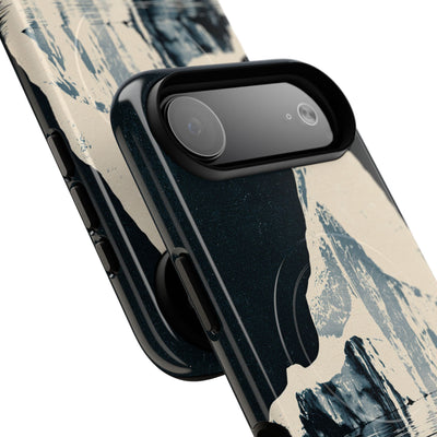 Blue Tough 2.0 Magsafe Phone Case for iPhone - Frozen Navy Monolith