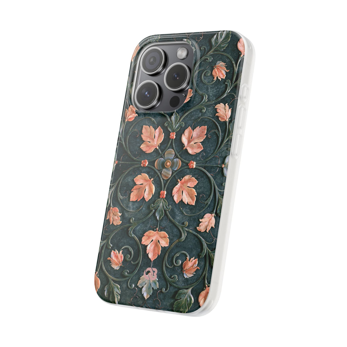 Florentine Rose Arabesque · Lite Phone Case for iPhone ·  Green