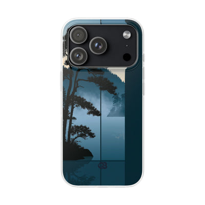 Blue Lite Phone Case for iPhone - Kyoto Mist Pine