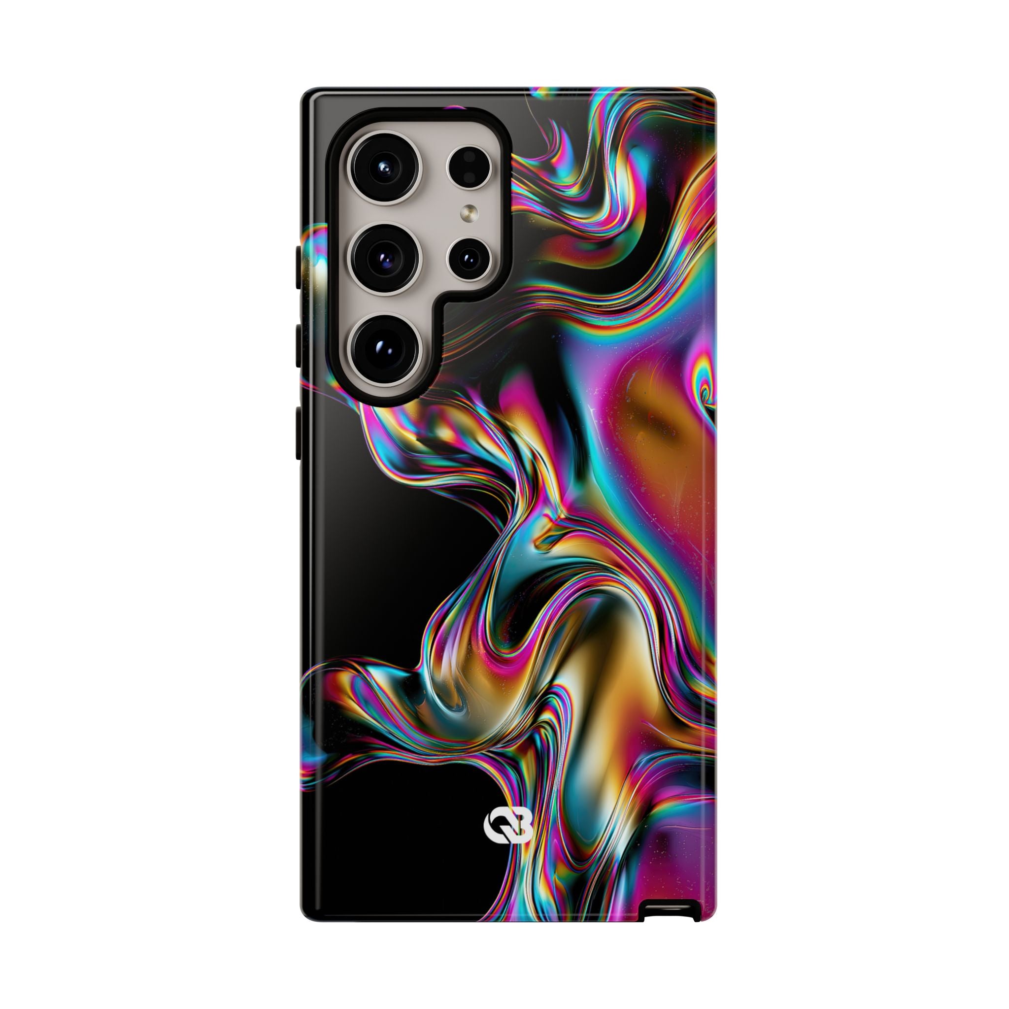 Purple Tough Phone Case for Samsung - Liquid Neon Chrome