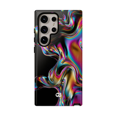 Purple Tough Phone Case for Samsung - Liquid Neon Chrome