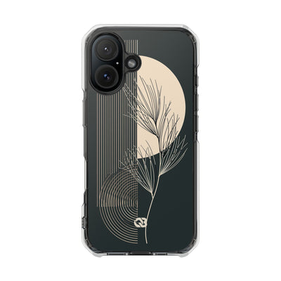 Black Impact MagSafe Phone Case for iPhone - Obsidian Sand Willow