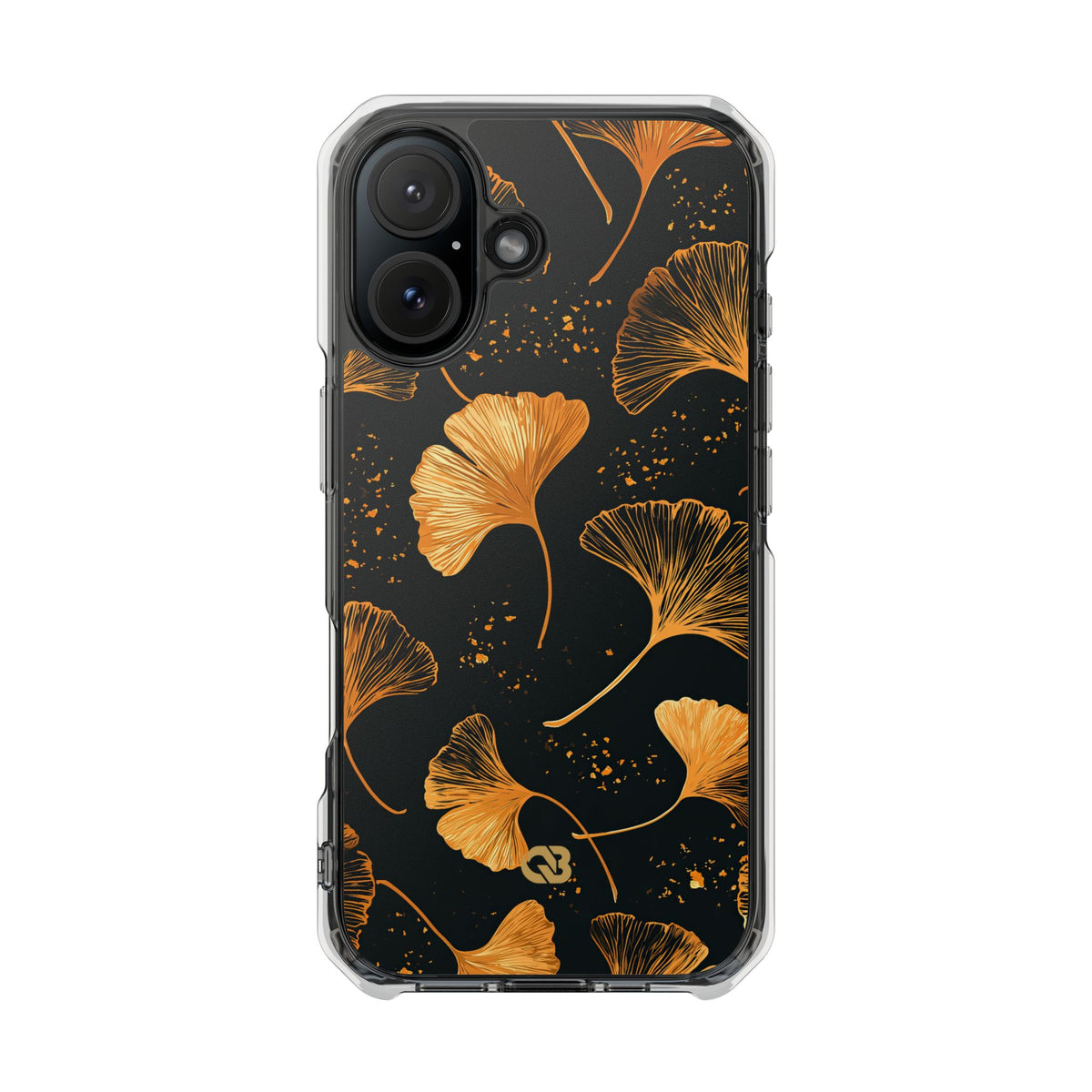 Gilded Ginkgo · Clear Impact Magnetic Phone Case for iPhone · Gold