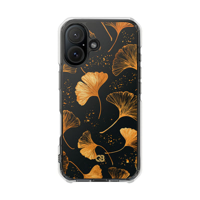 Gilded Ginkgo · Clear Impact Magnetic Phone Case for iPhone · Gold
