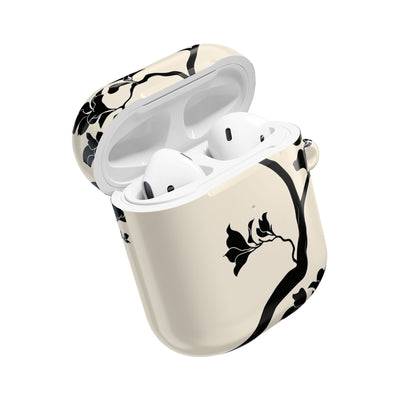 Ebony Magnolia · Hard Case for AirPods & AirPods Pro · Beige