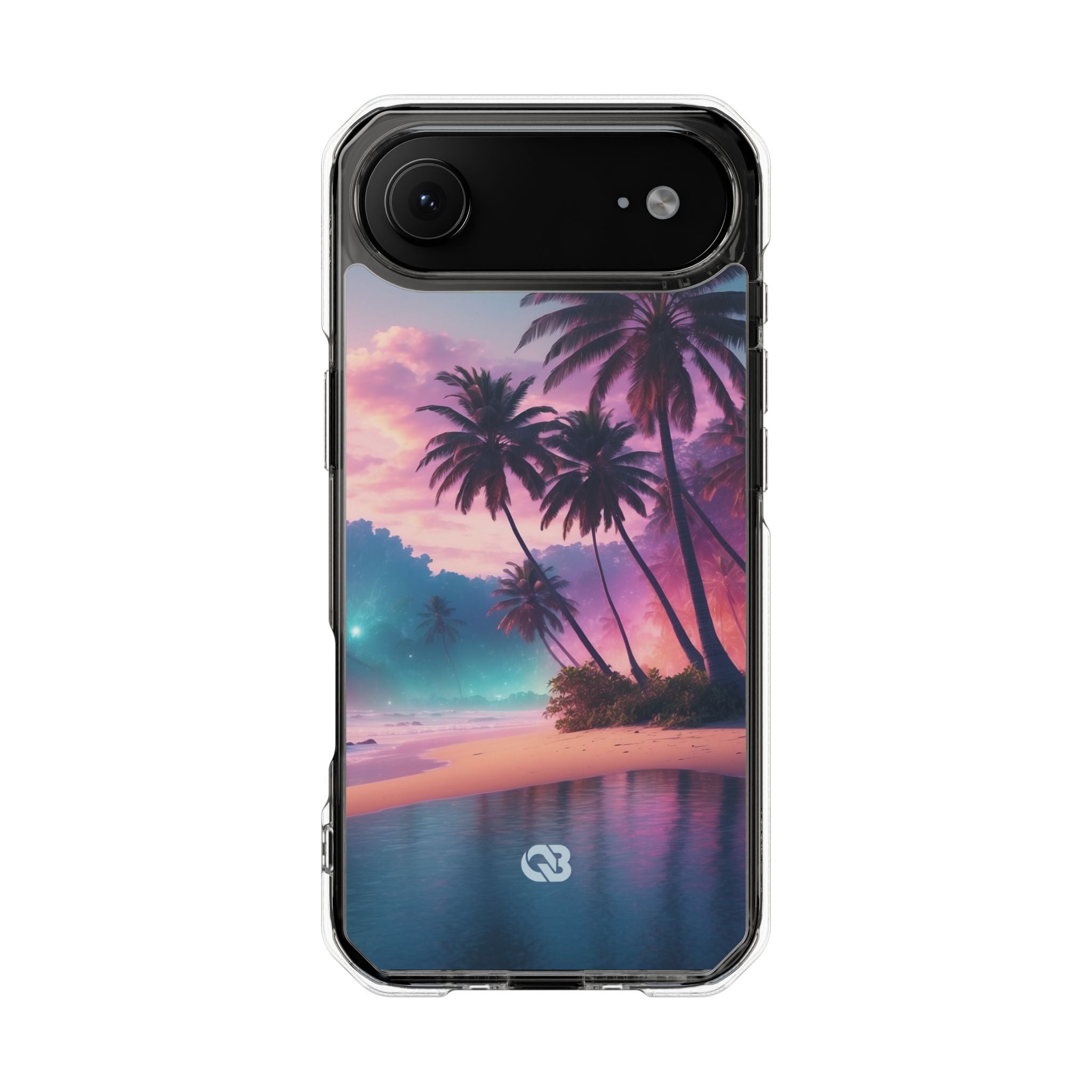 Neon Shore Palms · Impact etui na telefon dla iPhone · Magsafe