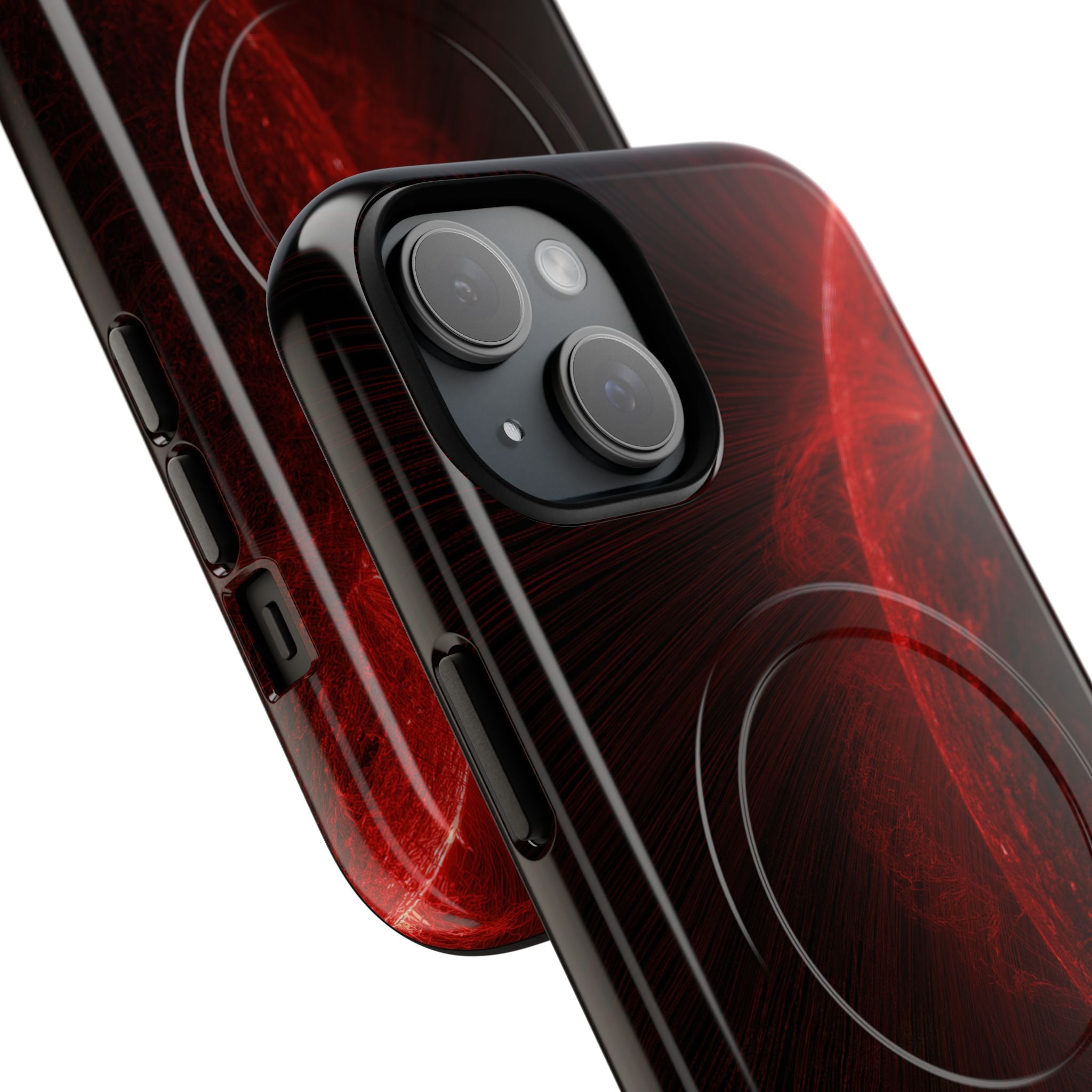 Red Tough 2.0 Magsafe Phone Case for iPhone - Solar Crimson Flare