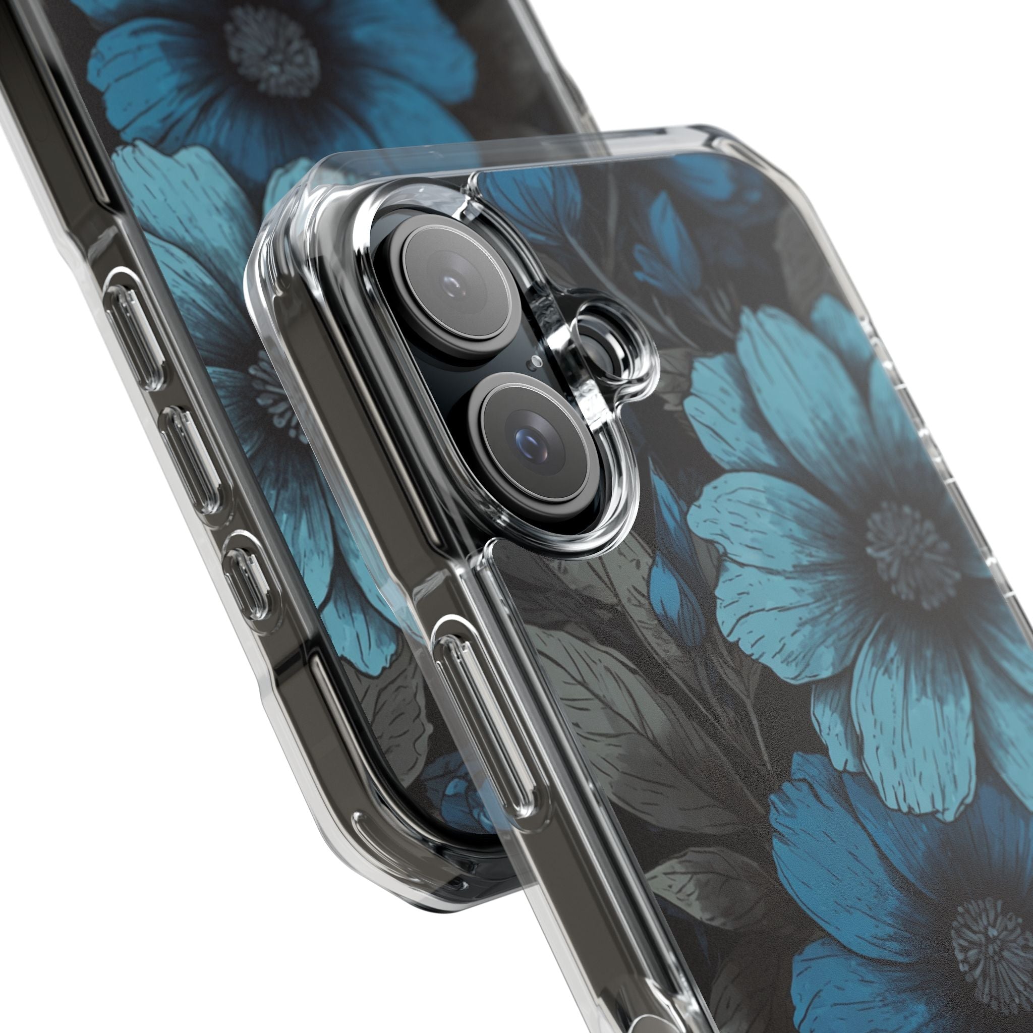 Blue Petal Radiance iPhone 16 Case - Impact