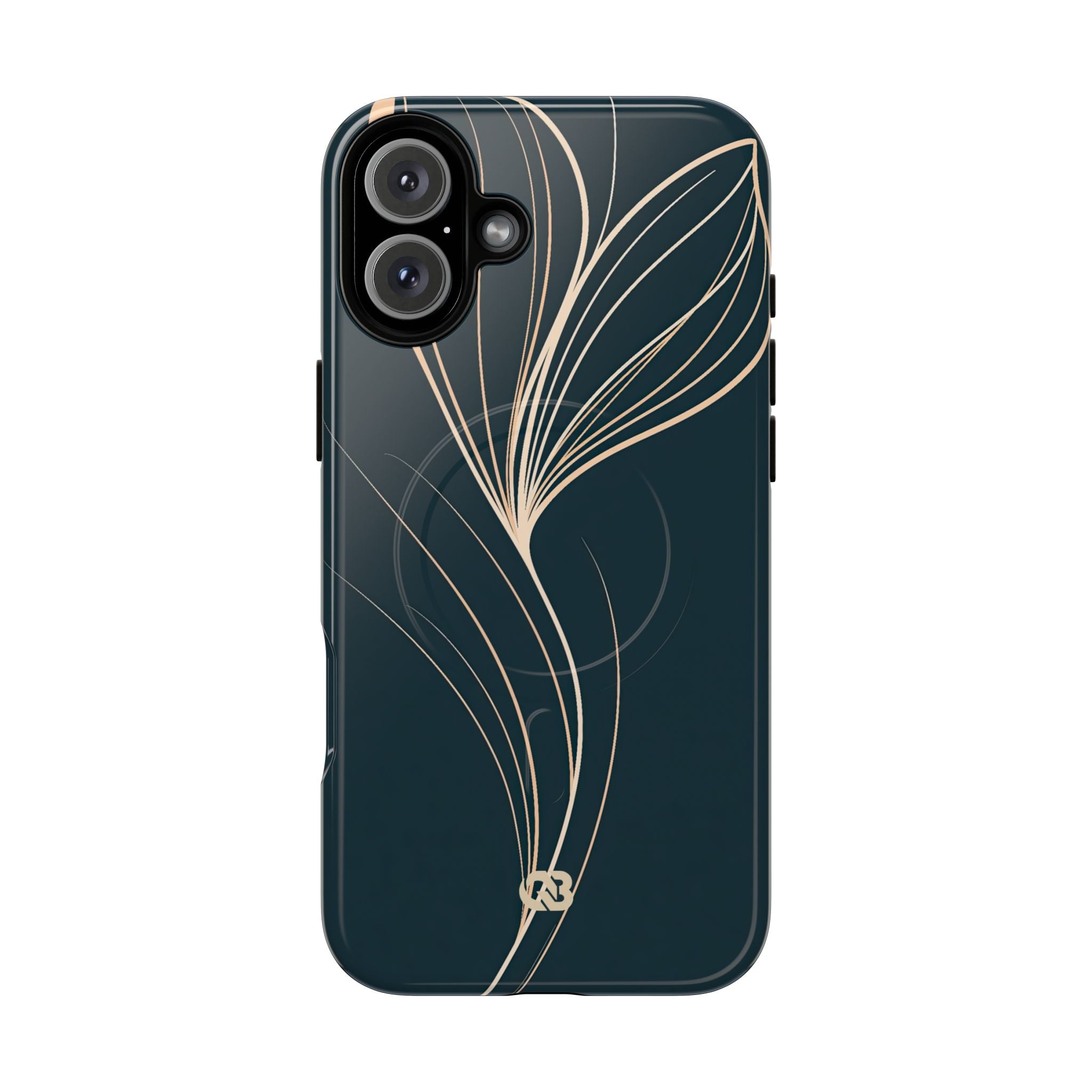 Teal Tough 2.0 Magsafe Phone Case for iPhone - Sandstone Silk Flora