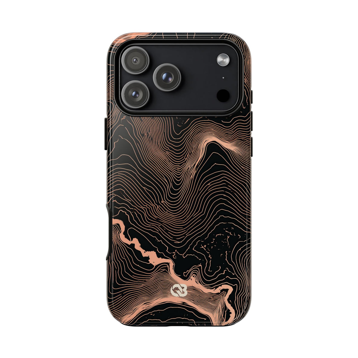 Mesa Elevation Contour · Tough Phone Case for iPhone · Black
