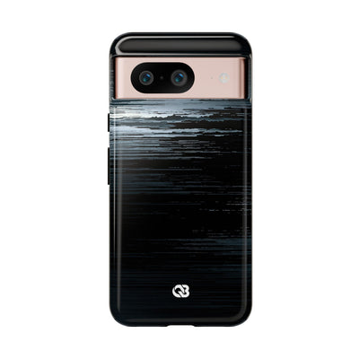 Black Tough Phone Case for Google Pixel - Frozen Signal Glitch