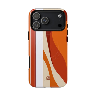 Orange Tough 2.0 Magsafe Phone Case for iPhone - Terracotta Metro Line