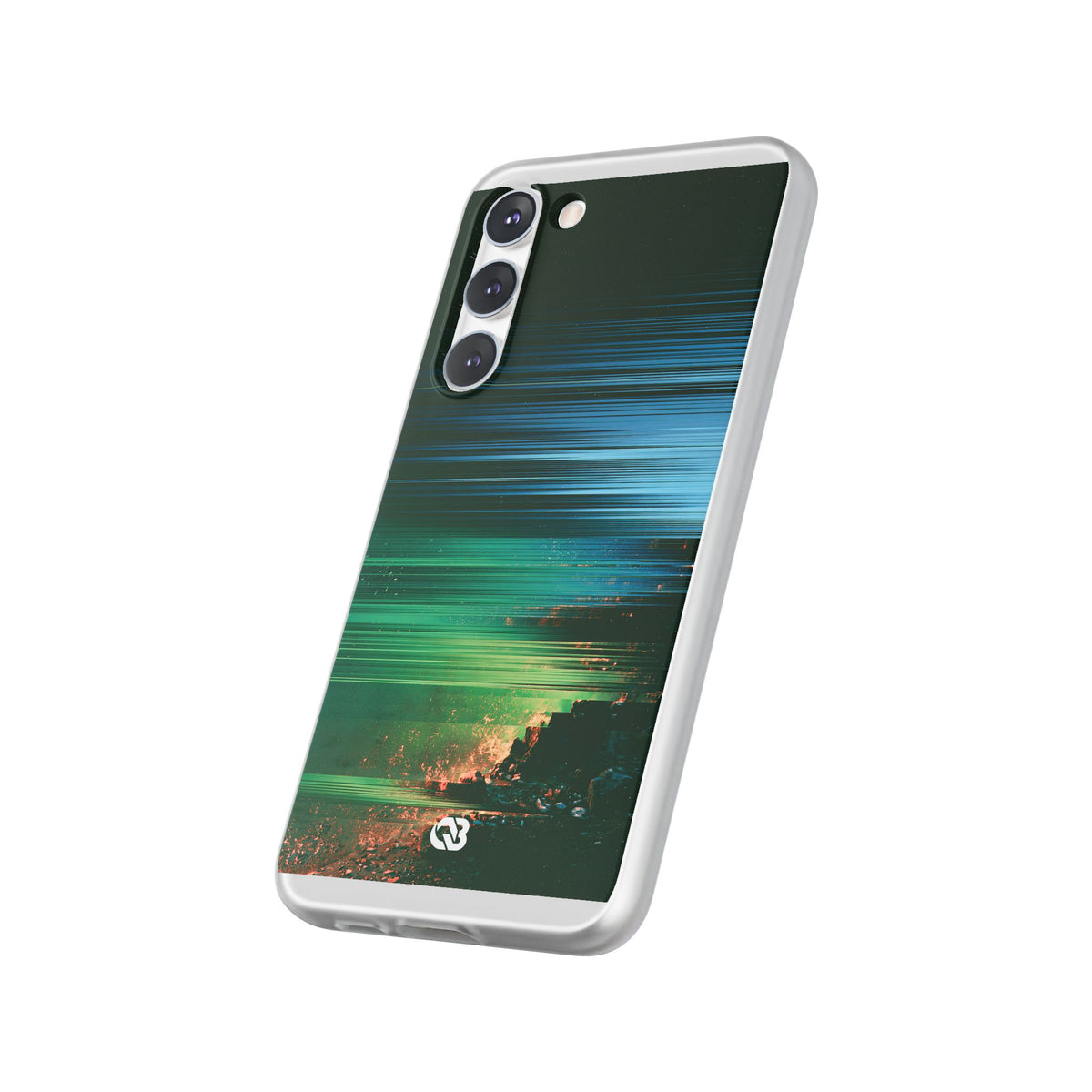 Digital Shoreline Drift · Lite Phone Case for Samsung · Teal