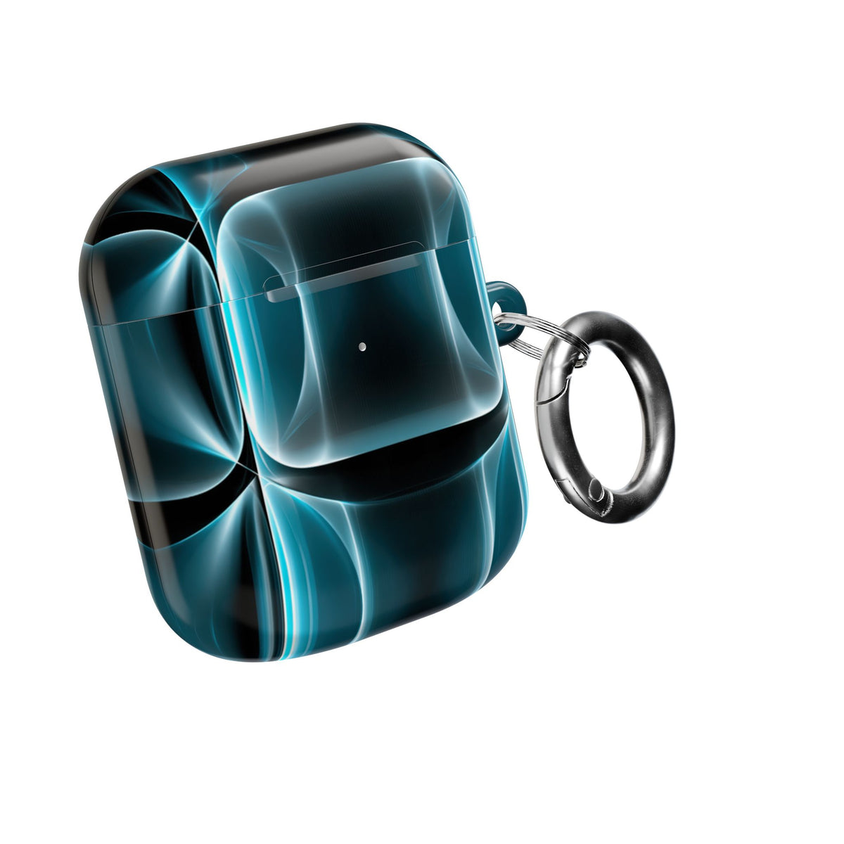 Translucent Cyber Grid · Hard Case for AirPods & AirPods Pro · Teal