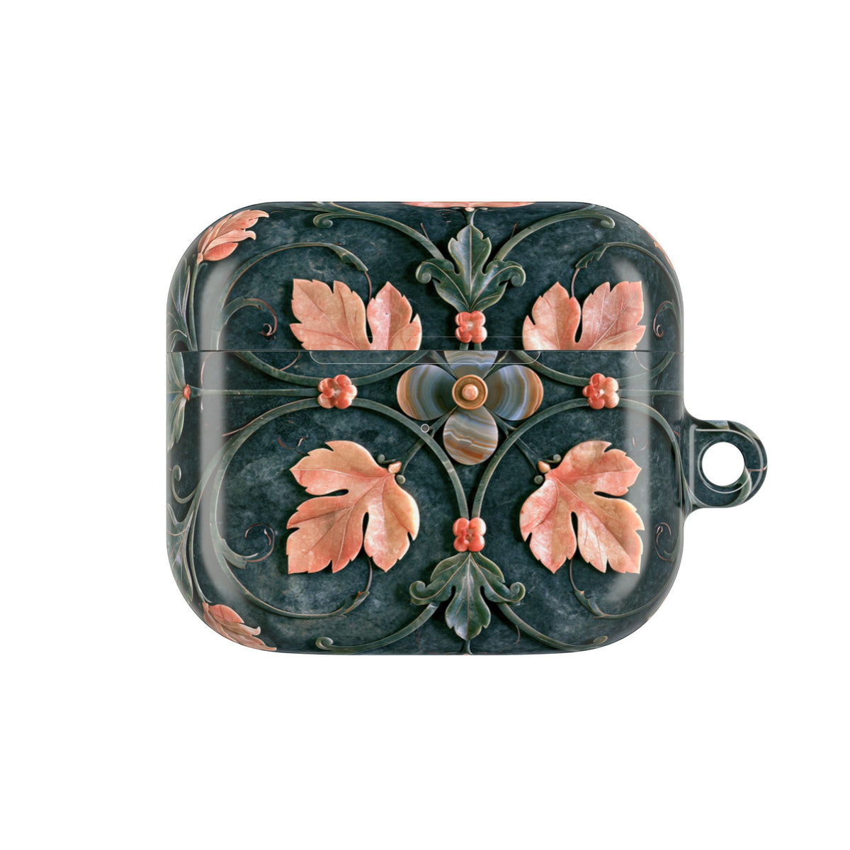 Florentine Rose Arabesque · Hard Case for AirPods & AirPods Pro · Green