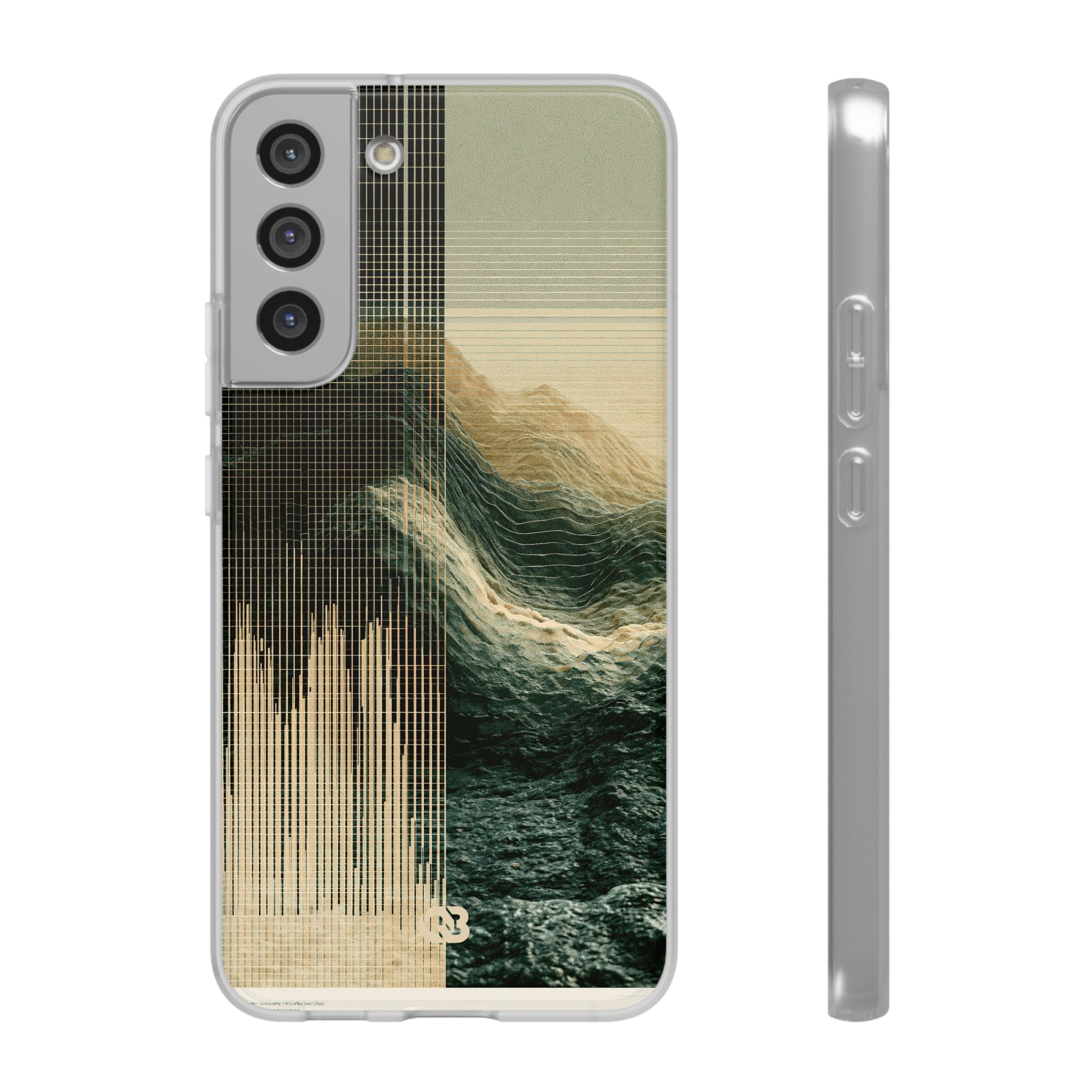 Beige Lite Phone Case for Samsung - Veridian Data Ridge